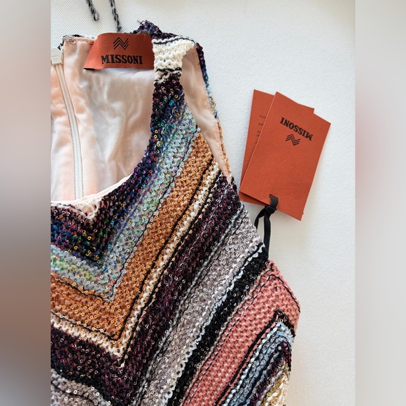 NWT Missoni Sequin Knit Mini Dress - Picture 6 of 7
